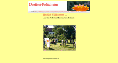 Desktop Screenshot of dorffest-kolitzheim.de